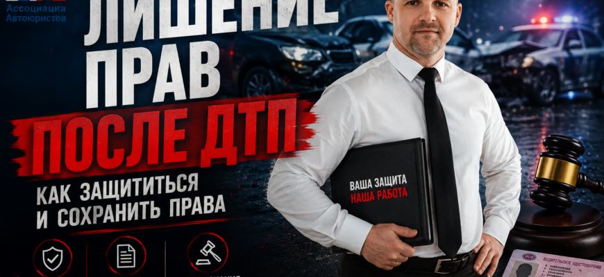 Лишение прав после ДТП — помощь автоюриста в Санкт-Петербурге