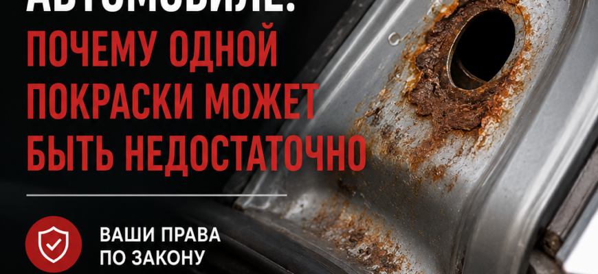 Коррозия на гарантийном автомобиле — заводской брак и защита прав автовладельца