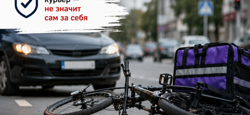 ДТП с курьером доставки — кто возмещает ущерб автомобилю