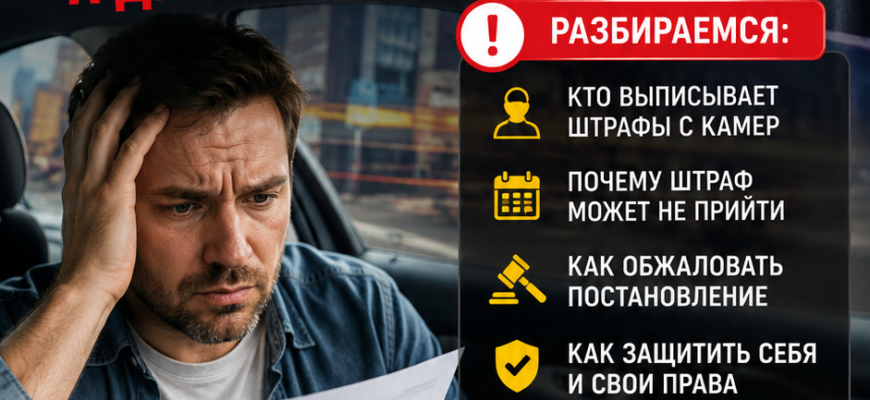не пришел штраф с камеры