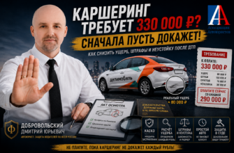 Каршеринг требует деньги после ДТП — как снизить ущерб, штрафы и неустойку