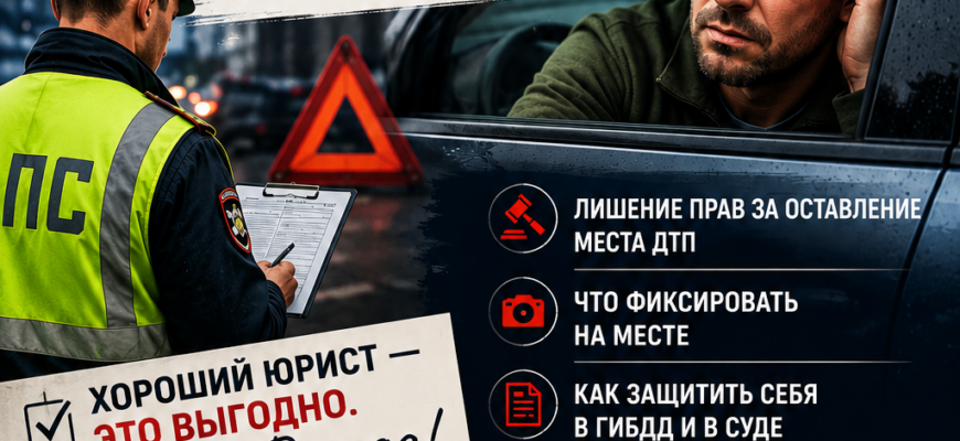 Неумышленное оставление места ДТП — помощь автоюриста