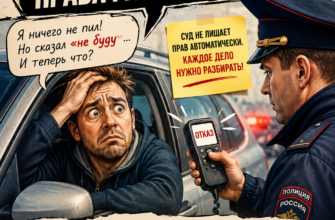 Отказ от медицинского освидетельствования по статье 12.26 КоАП РФ — можно ли сохранить водительские права