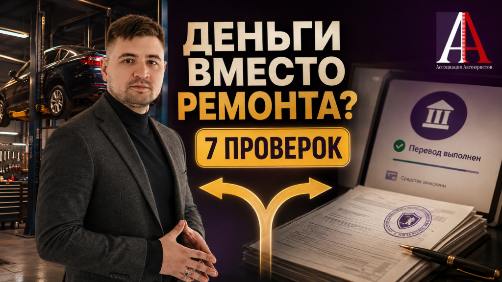 Страховая выплатила деньги вместо ремонта по ОСАГО — 7 проверок