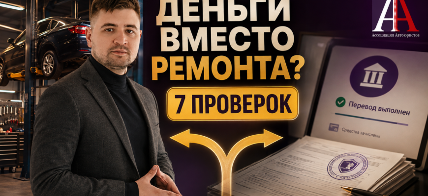 Страховая выплатила деньги вместо ремонта по ОСАГО — 7 проверок