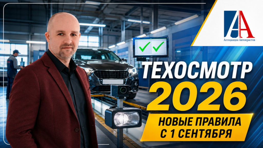 Техосмотр в 2026 году — новые правила с 1 сентября