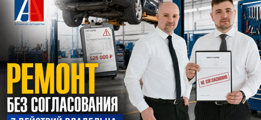 Ремонт автомобиля без согласования: что делать владельцу