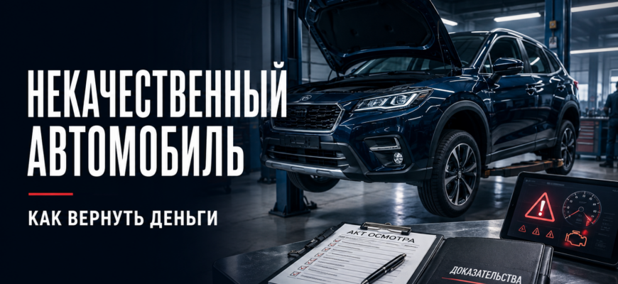 Возврат некачественного автомобиля — сроки и порядок