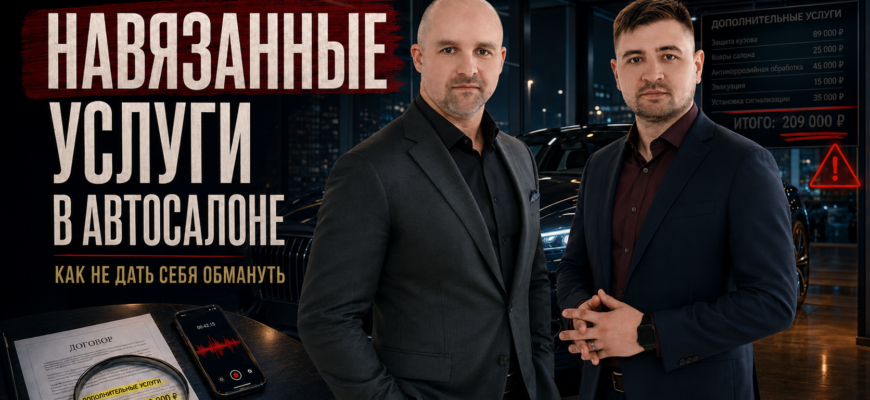 Навязанные услуги в автосалоне на 400 тысяч рублей