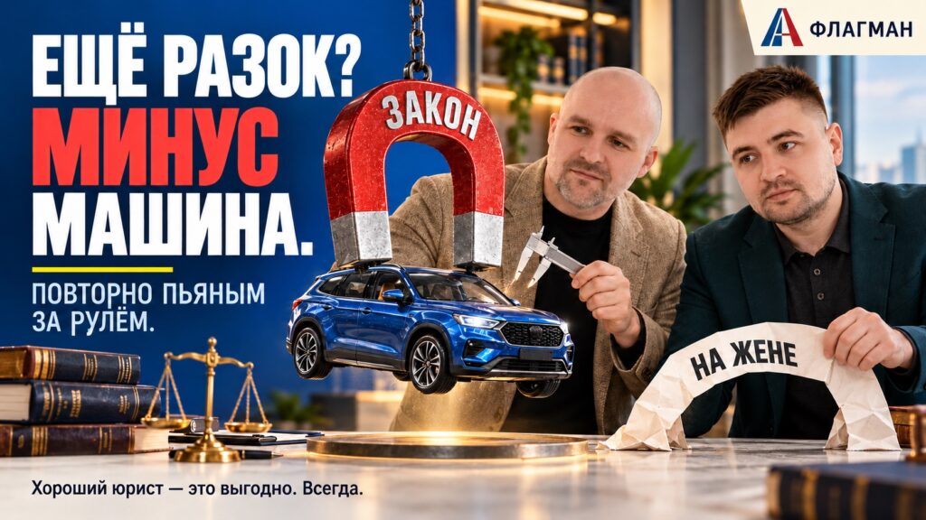 Конфискация автомобиля — Дмитрий Добровольский и Глеб Дмитриевич разбирают миф об оформлении машины на жену